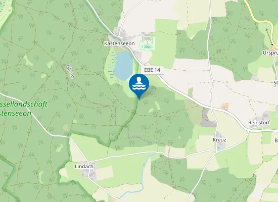 Map of KASTENSEEONER SEE GLONN