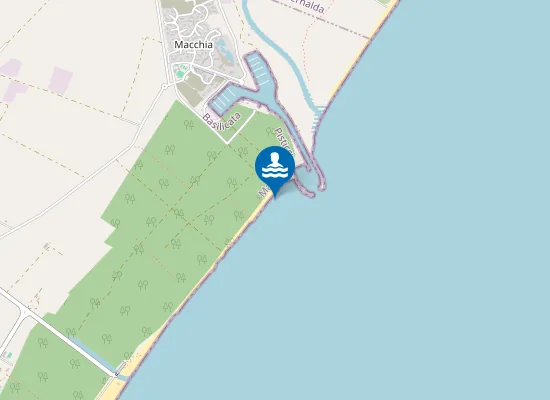 Map of FOCE BASENTO - 450 MT. MARGINE SUD