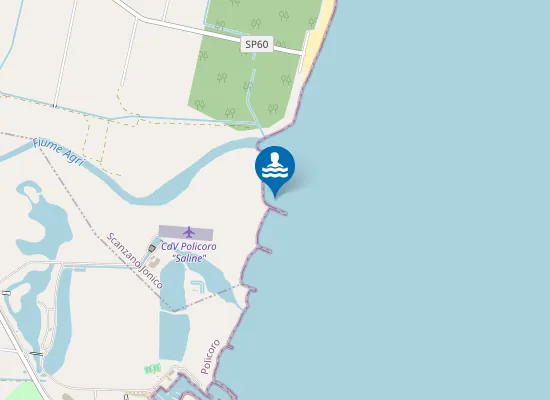 Map of FOCE AGRI - 250 MT. MARGINE SUD