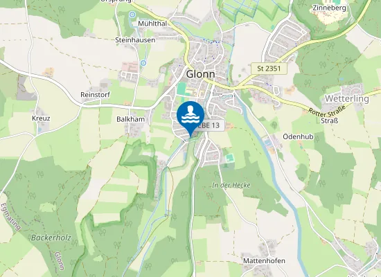 Map of Bad Wiesmuehle Glonn