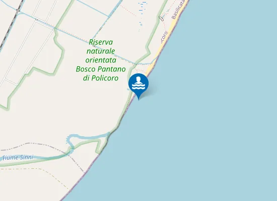 Map of CANALE SCOLMATORE - 50 MT. MARGINE SUD