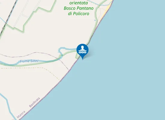 Map of FOCE SINNI - 250 MT. MARGINE SUD