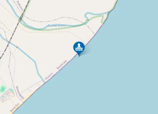 Map of FOCE SINNI - 800 MT. MARGINE SUD