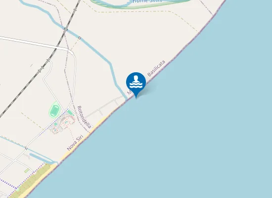 Map of FOSSO DELLA RIVOLTA-50 MT. MARGINE NORD