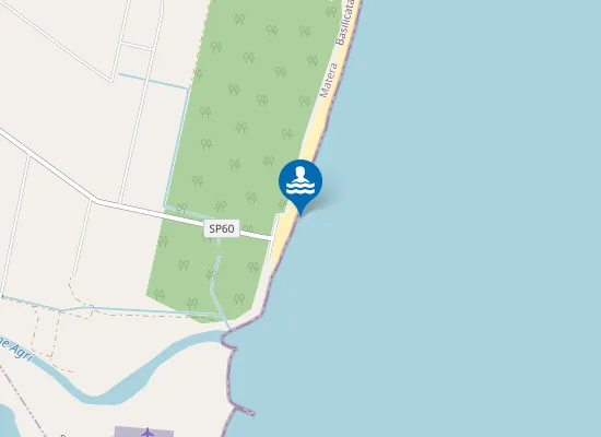 Map of FOCE AGRI - 250 MT. MARGINE NORD