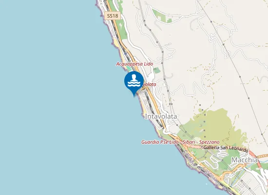 Map of 50 METRI SX TORRENTE ACQUAFETIDA