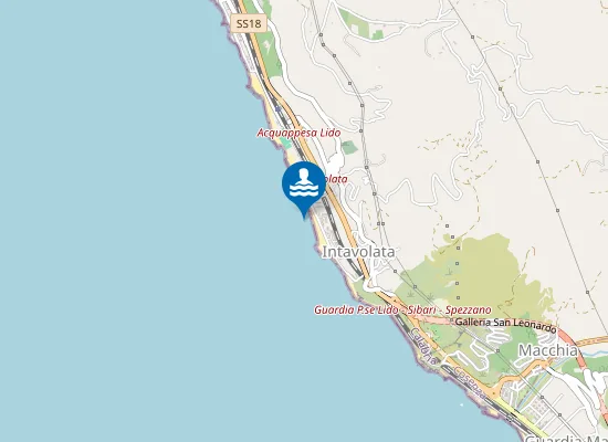 Map of 50 METRI DX TORRENTE ACQUAFETIDA