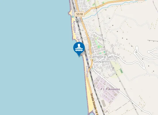 Map of STAZ. FF.SS. CAMPORA S.GIOV.