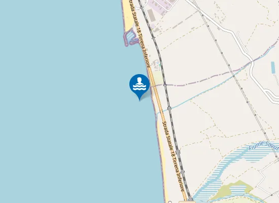 Map of 100 MT SX FIUME TORBIDO