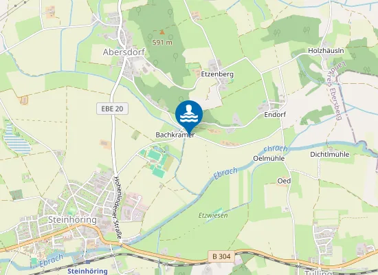 Map of BADEWEIHER STEINHOERING STEINHOERING SUEDSEITE