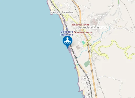 Map of 250 MT DX FIUME SOLEO