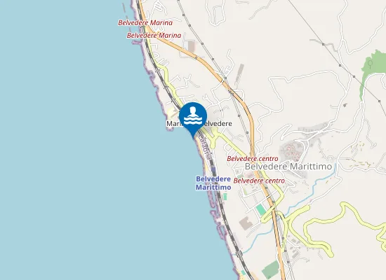 Map of 100 MT SX T. DI MARE L.TA` CAPO TIRONE