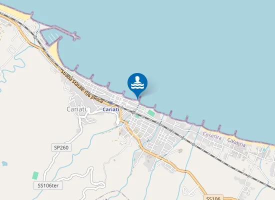 Map of INIZIO LUNGOMARE SUD