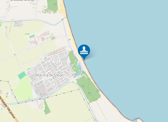 Map of CAMPING MARINA DI SIBARI