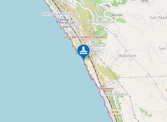 Map of TORRENTE SANTAMARIA