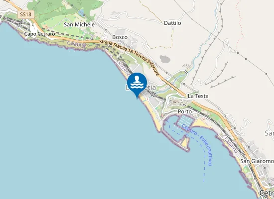 Map of 100 Mt Dx Torrente Triolo