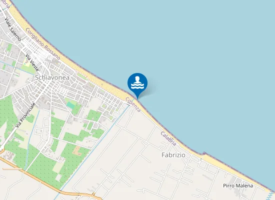 Map of 100 Mt Dx Torrente Coriglianeto