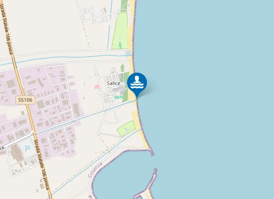 Map of 100 MT SX CANALE SALICE