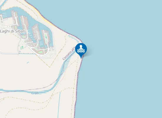 Map of 400 MT DX FIUME CRATI