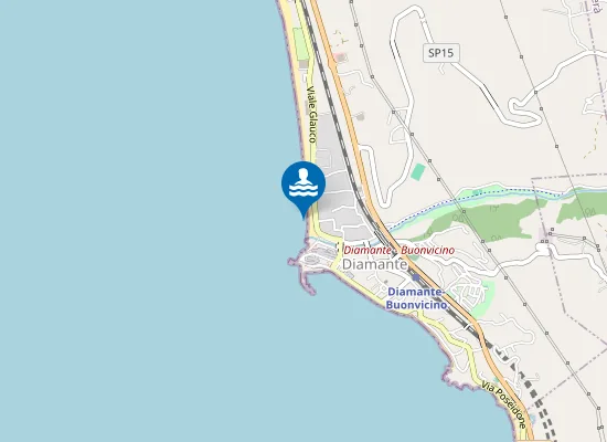 Map of 100 Mt Dx Torrente Corvino