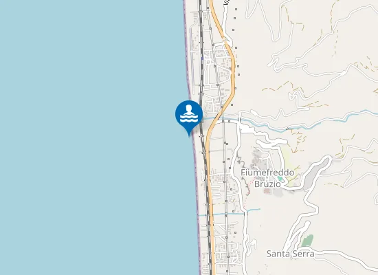 Map of 100 MT SX FIUME DI MARE