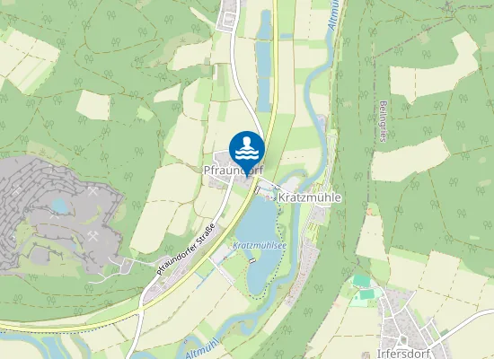 Map of KRATZMUEHLSEE KINDING