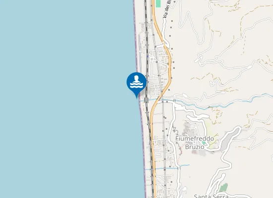 Map of 100 Mt Dx Fiume Di Mare