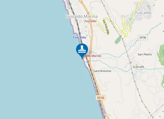 Map of 150 MT SX TORRENTE MADDALENA