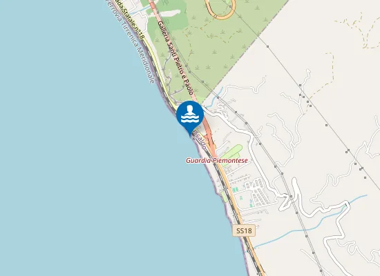 Map of 50 MT SX TORRENTE LAVANDAIA