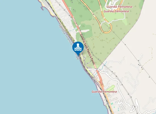 Map of 1 Km Nord Torrente Lavandaia