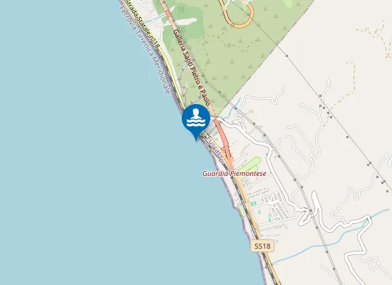 Map of 50 MT DX TORRENTE LAVANDAIA