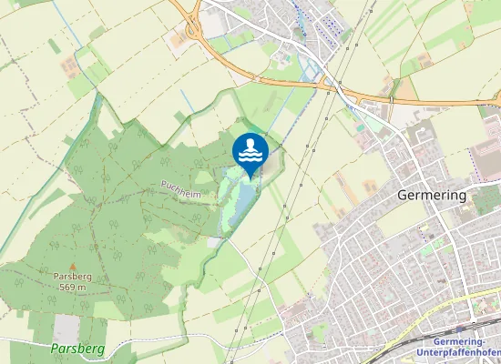 Map of GERMERINGER SEE GERMERING WESTUFER