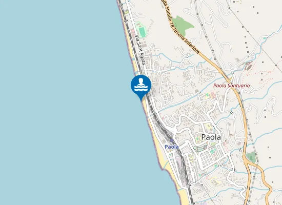 Map of 100 Mt Dx Torrente S. Francesco