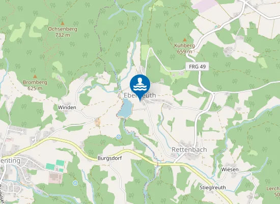 Map of EBENREUTH SEE THURMANSBANG