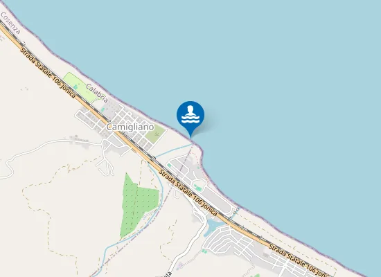 Map of 100 MT SX TORRENTE ACQUANITI