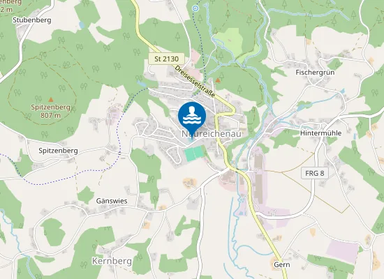 Map of NATURBAD NEUREICHENAU NEUREICHENAU