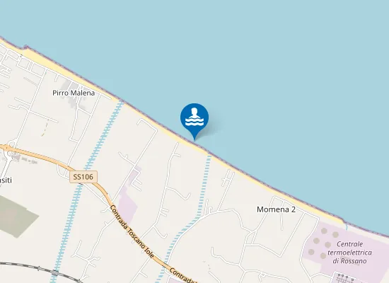 Map of 100 MT SX TORRENTE CINO PICCOLO