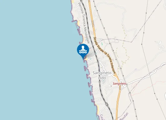 Map of STAZ.NE FF.SS.SANGINETO