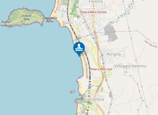 Map of SPIAGGIA DI ARCOMAGNO