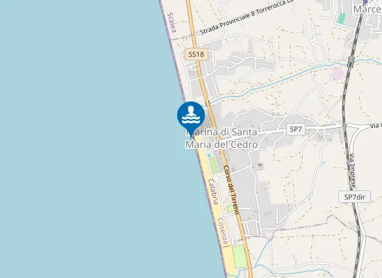 Map of 200 MT SX FIUME ABATEMARCO