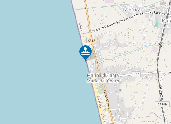 Map of 200 MT DX FIUME ABATEMARCO