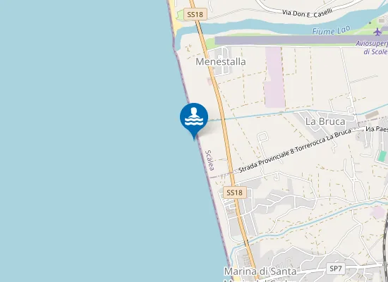 Map of 100 MT SX CANALE VARCHERA