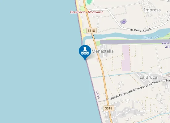 Map of 100 Mt Dx Canale Varchera