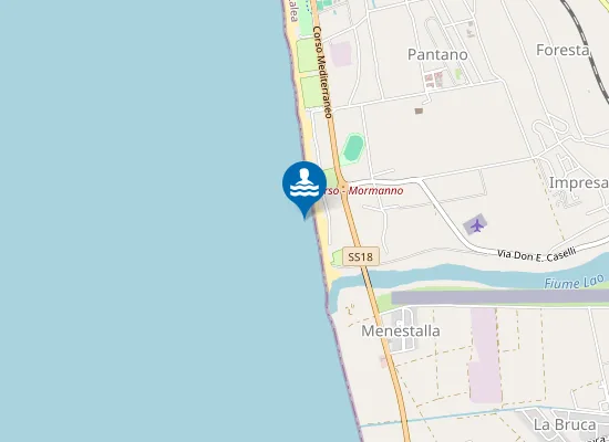 Map of 150 MT DX FIUME LAO