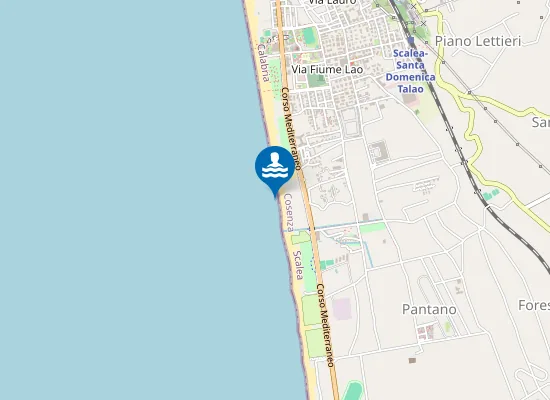 Map of 100 Mt Dx Canale Revoce