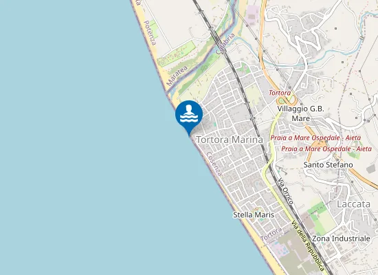 Map of 250 MT SUD FIUME NOCE