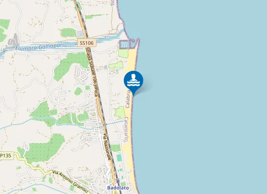 Map of 1 Km Sud Fiume Gallipari