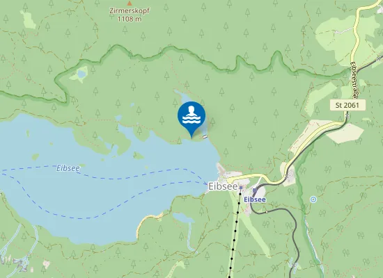 Map of EIBSEE GRAINAU NORDUFER