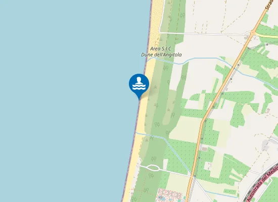 Map of 1 Km Nord Torrente Di Mezza Praia