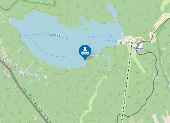 Map of EIBSEE GRAINAU SUEDUFER